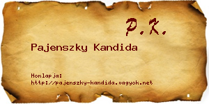 Pajenszky Kandida névjegykártya